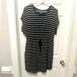Rafaella - XL Black and White Striped Dress